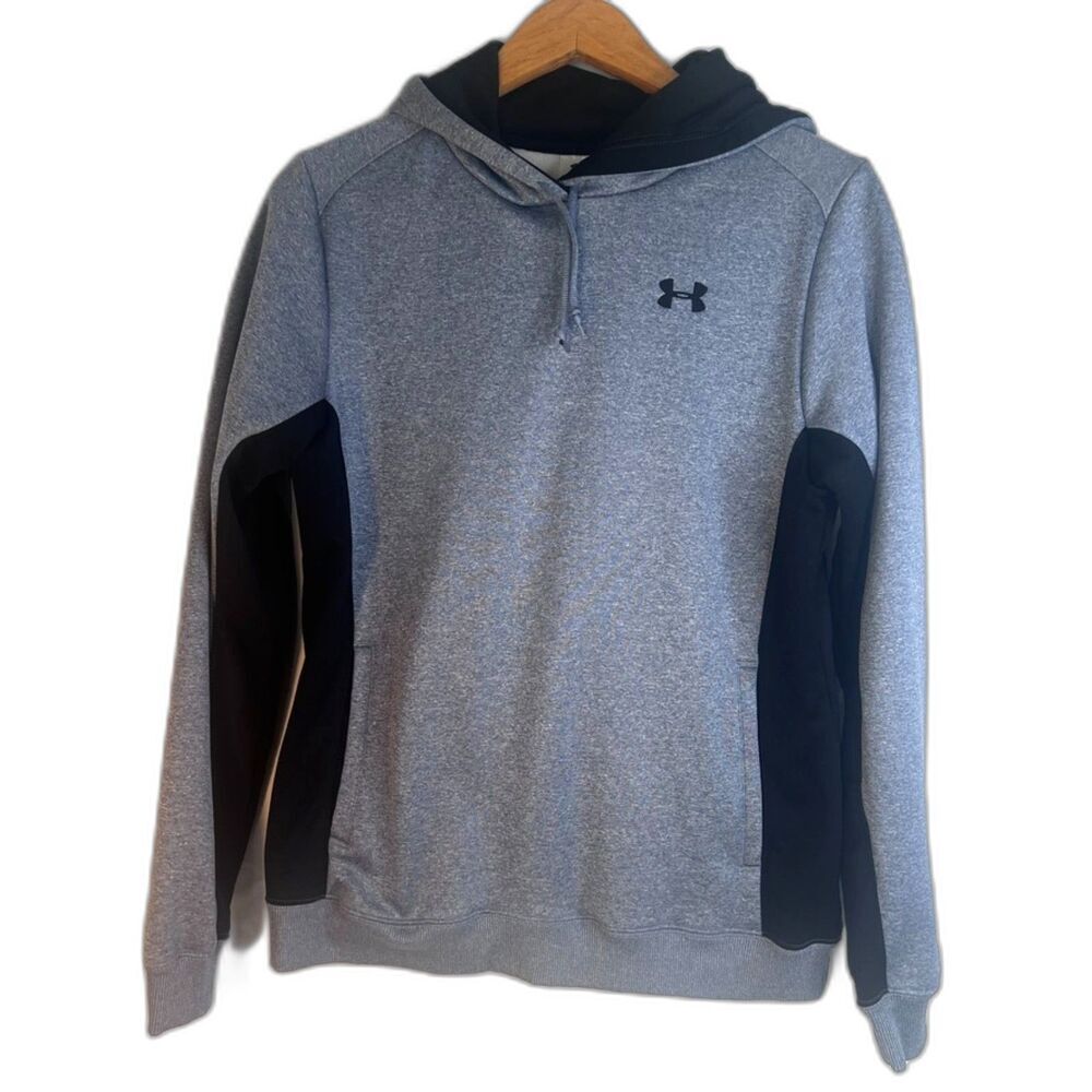 Under Armour Sporty‎ Hooded Pullover Athletic Sweatshirt Two Tone Size Medium